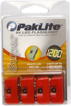 4-Pack of Pak-Lite Red LED Flashlights