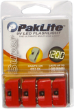 4-Pack of Pak-Lite Red LED Flashlights